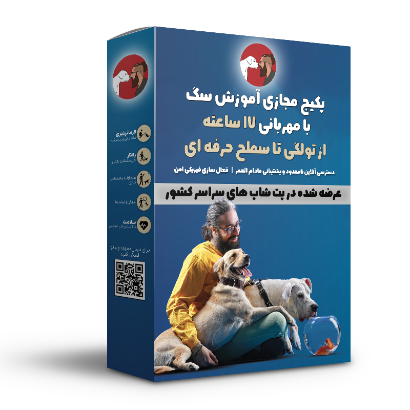 پکیج مجازی آموزش سگ  با مهربانی