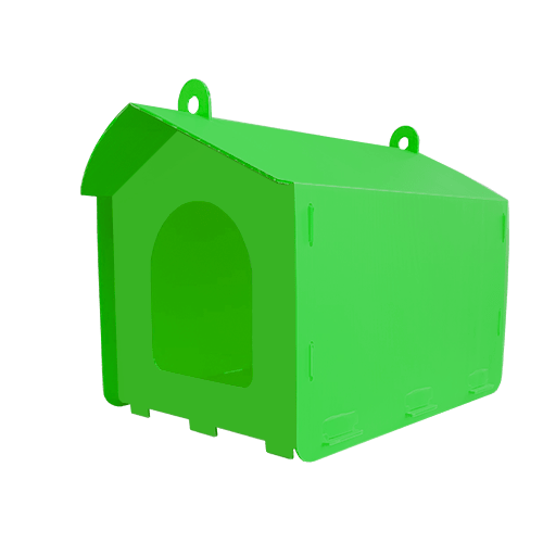 خانه گربه حمایتی کارتن پلاست